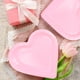 thumbnail image 4 of Platos de papel en forma de corazón 20 ct – Decoración de San Valentín rojo rosa rosa intenso, platos desechables para fiesta de 7 pulgadas, cartón apto para alimentos, vajilla romántica para, 4 of 6