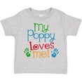 thumbnail image 3 of Inktastic My Poppy Loves Me Boys or Girls Toddler T-Shirt, 3 of 5