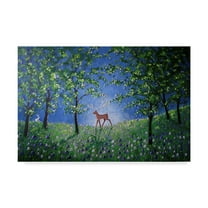 Trademark Fine Art 'Evening In The Bluebell Wood' Canvas Art by Angie Livingstone