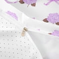 thumbnail image 4 of Erosebridal Garden Hydrandrea Flower Queen Duvet Cover Set for Girls, Kawaii Purple Bow-Tie Bedding, Reversible 3 Pieces, 1 Duvet Cover and 2 Pillowcases, No Comforter, 4 of 6
