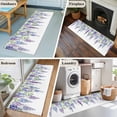 thumbnail image 5 of Runner Rug 2'x6', Purple Weeping Flowers Washable Non-Slip Hallway Runner Rugs, Spring Floral Elegant Pastoral Bedside Rugs Floor Mats Carpet Runners for Kitchen Bathroom Laundry Room, 5 of 8