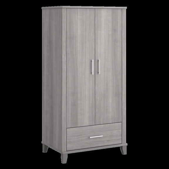 Somerset Tall Storage Cabinet with Doors in Platinum Gray - Engineered Wood