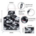 thumbnail image 3 of Camouflage Adjustable Waterproof Apron for Adults 33x27 Inch – Cooking Apron with 2 Large Pockets, Durable Polyester Bib for Kitchen, Baking, BBQ, and Home Use, 3 of 6