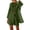 Army Green, variant on Jamicy Two Piece Sets for Women Summer Loungewear Long Sleeve with Shorts Solid Color Tracksuit for Women