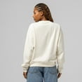 thumbnail image 3 of Women's Mitchell & Ness  Cream New York Mets Premium Oversized Crewneck Sweatshirt, 3 of 7