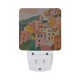 thumbnail image 5 of Yayeee LED Night Light for The Home Plug in With Light Sensors 2 Pack, Pink Cityscape Painting, 5 of 6