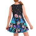 thumbnail image 2 of CLOHOMIN Hippie Mushroom Butterfly Girls Princess Tank Dress Size 15-16 Years Novelty Round Neck Midi Sundress Fashion Sleeveless Party Beach Skater Dresses, 2 of 6
