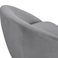 thumbnail image 4 of Armen Living Yves Gray Velvet Swivel Accent Chair with Gold Base, 4 of 7