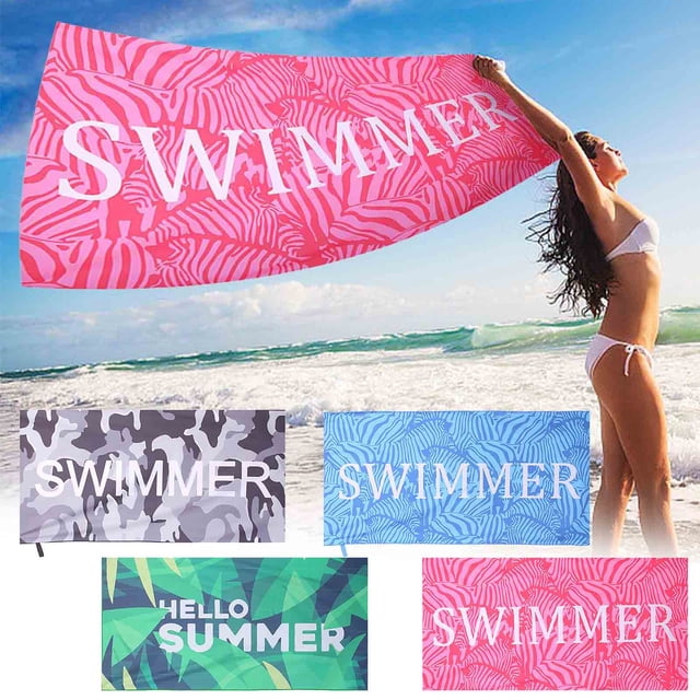 Sandproof Beach Towel - Quick Dry Microfiber, 28x60 Inch for Pool, Travel & Outdoor Use