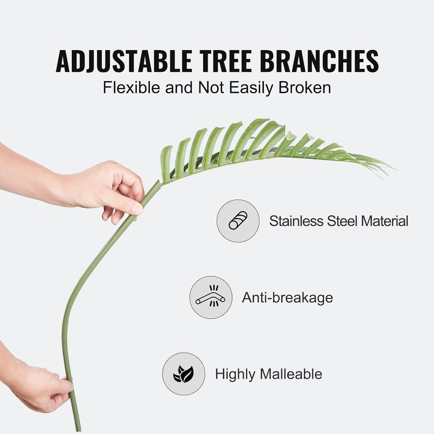 Artificial Palm Tree 4ft 2Pack Lifelike Faux Greenery with Moss Pot for Indoor Outdoor Living Room Office