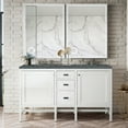 thumbnail image 3 of James Martin Vanities E444-V60D-GW-3PBL Addison 60" Double Basin Wood Vanity Set - White, 3 of 3