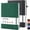 BlackGreen, variant on NIRMIRO 2 Pack A4 Lined Notebook, Leather Journal Notebook for Note Taking, with 100GSM Premium Lined Paper, 8.5"x11", Inner Pocket & Elastic Closure, Notepad for School and Office Supplies