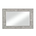 thumbnail image 2 of Benzara BM205993 Polystyrene Wall Mirror with Hammered Ripple Design, Distressed Silver, 2 of 2