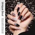 thumbnail image 5 of Gellen Black Gel Nail Polish and Sliver Glitter Gel Polish, 10ml Sparkle Silver Nail Polish Soak off No Wipe UV Gel for Nail Art Salon Manicure DIY, Gifts for Women, 5 of 8