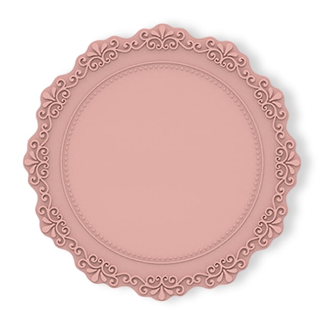 Injueey Mantel Individual de silicona con aislamiento térmico antideslizante para de comedor, decoración Vintage, regalo de inauguración de la Mostrada rosado Injueey HA059144-02