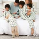 thumbnail image 2 of Conjunto de pijamas familiares navideños nuevos de 2025 con estampado de árbol de Papá Noel y trajes a juego para adultos y niños, traje de 2 piezas con apariencia de mameluco para perros, 2 of 5