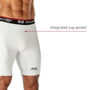 McDavid Sport Compression Athletic Shorts, White, Adult, Men's Medium