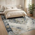 thumbnail image 3 of ODIKA 8'x10' Washable Area Rug Non-Shedding, Easy Care, Beige Neutral Boho Vintage Interlocking Trellis Border Cream for King Size Bedroom Under Bed, Master Suite, 3 of 7