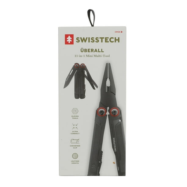 Swiss Tech 11 in 1 Mini Multitool Knife with AUS 8 Steel Blade