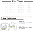 thumbnail image 3 of Bras for Women, Xunlbb Plus Size Woman's Printing Gathered Together Large Size Daily Bra Underwear No Rims(Blue,XL), 3 of 3