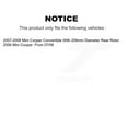 thumbnail image 2 of Transit Auto Rear Coated Disc Brake Rotors and Ceramic Pads Kit for Car Mini Cooper KGA-103418, 2 of 11