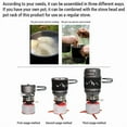thumbnail image 2 of Camping Cookware Set with Windproof Outdoor Stove Light Weight Pot Kit for Cooking Hiking Backpacking, 2 of 10