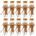 thumbnail image 1 of Wishing Bottle Glass Empty - 10PCS Transparent Message Jar Mini Candy Bottle, 1 of 10