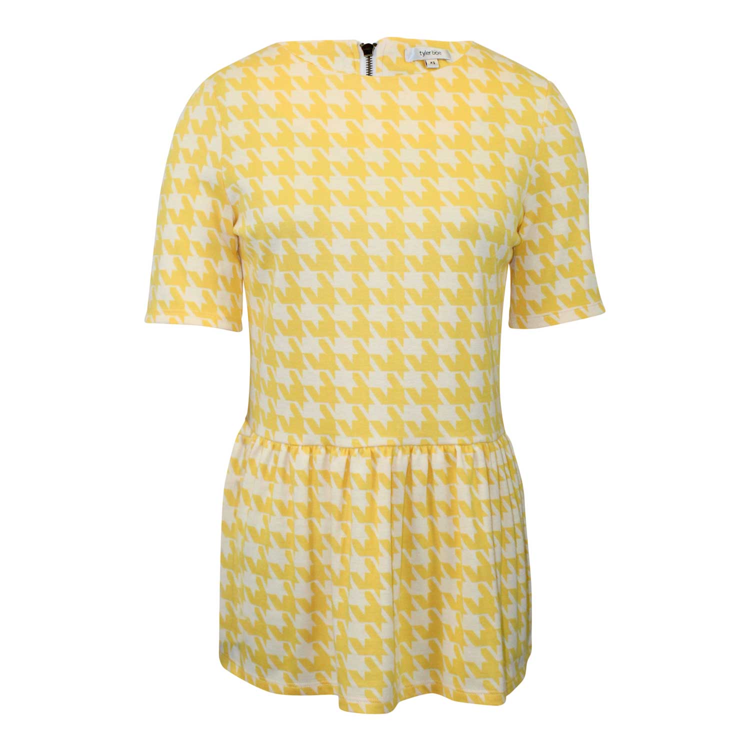 houndstooth peplum top