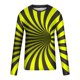 thumbnail image 4 of Blusas y camisas de manga larga con cuello redondo para hombre, blusa informal de manga larga con cuello redondo y estampado de rayas, blusa de poliéster para hombre, 4 of 4