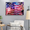 thumbnail image 4 of Cuadros Decorativos Taladro completo Rhinestone mosaico artesanía DIY fuegos artificiales bandera americana diamante pintura Ehuebsd Nuevos Originales, 4 of 9