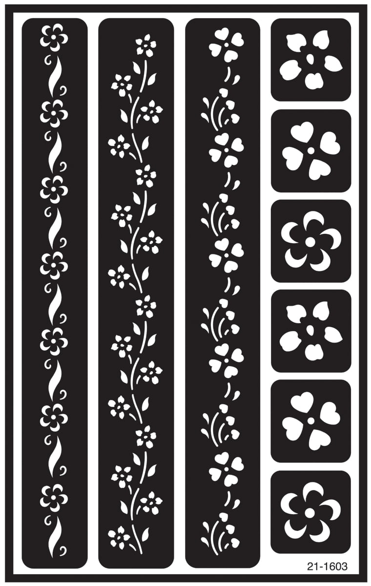 Garden Friends Armour Reusable Over n Over Glass Etching Stencil 