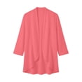 thumbnail image 3 of cocolona Lightweight Cardigans for Women Ruffle Open Front Solid Color Long Sleeve Summer Fall Tops Flowy Loose Sun Protection Cardigan, 3 of 4