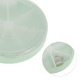 thumbnail image 3 of Unique Bargains 1 Pc Pill Case 7 Grid Round Pill Box Green, 3 of 6