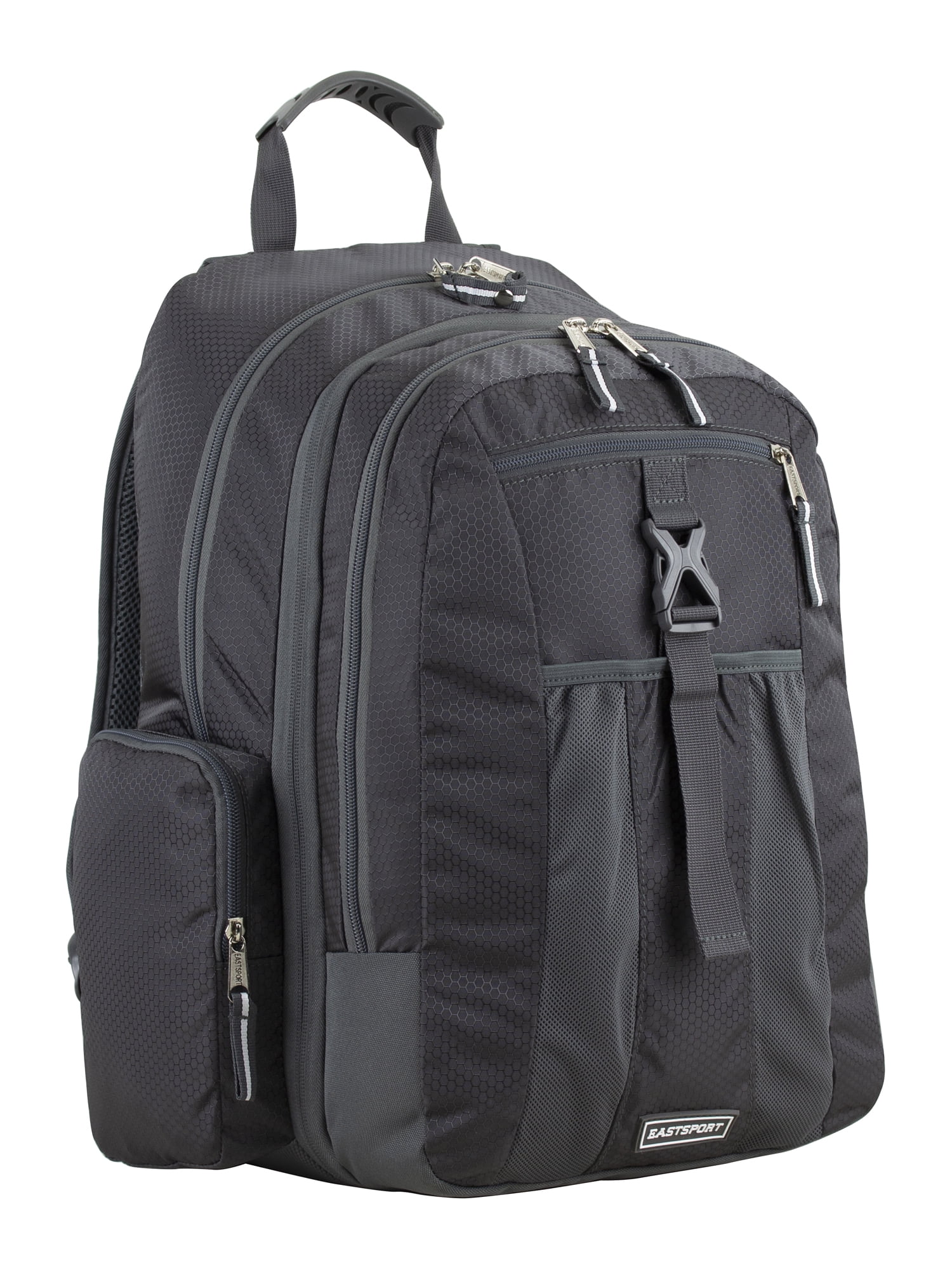 Eastsport Unisex 19" Premier Expandable Recycled Backpack, Charcoal
