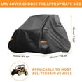 thumbnail image 5 of Unique Bargains Housse UTV pour Polaris RZR XP 1000 Sport Imperméable Protection Côte à Côte 210D-PU Noir, 5 of 5