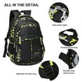 thumbnail image 6 of Forestfish Camo School Backpacks Set for Teen with Lunch Bag Water Resistant Lightweight Large Books Bag Yellow, 6 of 7