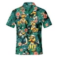 thumbnail image 3 of Funny Tropical Duck Golf Polo Shirts For Men Shirt Floral Aloha Golf Polos Mens Polo Shirts Short Sleeve Button Up Shirt Men, 3 of 7
