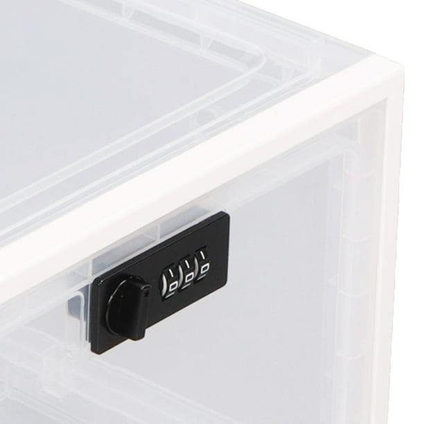 SereneLife Contenedor De Alacenaiento Con Cerradura, Capacidad De 6.5 Galones, Caja De