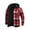 Vermilion, variant on Wutalume Men's Flannel Button-Up Jacket with Plaid Design, Fleece Lined for Warmth, Chest Pockets for Storage, Casual and Stylish for Daily, Work and Weekend Wear,Blue L