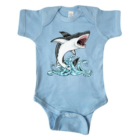 

Inktastic Great White Shark Jumping Gift Baby Boy or Baby Girl Bodysuit