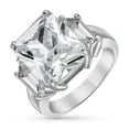 thumbnail image 2 of Bling Jewelry Womens Art Deco 8CTW CZ Rectangle Statement Engagement Ring, 2 of 6