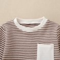 thumbnail image 5 of vdgthytj Toddler Boys Girls Knitted Tops Casual Long Sleeve Crewneck Striped Sweater Baby Fall Fashion Pullover Blouse, 5 of 9