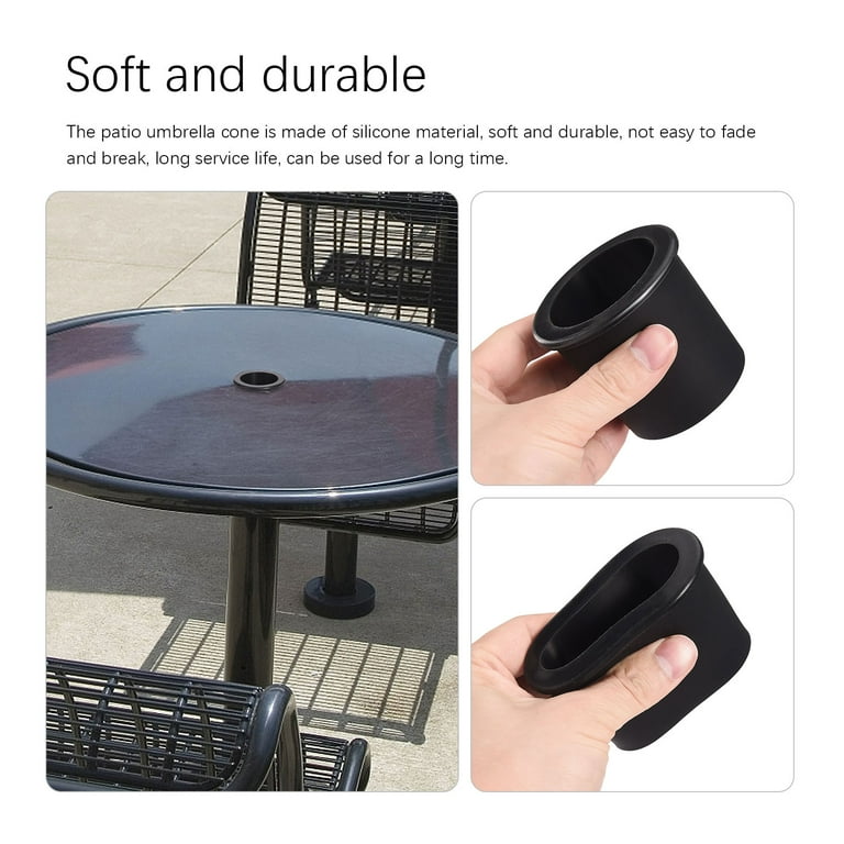 Durable 4 Pack Patio Table Umbrella Wedge Base Plug Set for 2-2.2 Inch Hole  and 1.9 Inch or Smaller Pole - Walmart.com