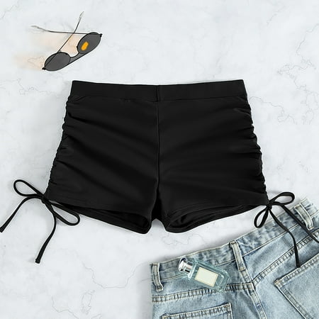 eczipvz Swim Shorts Women High Waisted Swimsuit Leggings Women s Bikini Anti Slip Briefs Thong Swimming Trunks Womens Swim Bottoms Black S