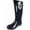 True Navy Gloss, variant on Norty Women’s Hurricane Rain Boots – Waterproof High-Calf Length 13 inch Rubber Winter Spring and Garden Boots - Runs 1/2 size large