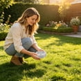 thumbnail image 6 of Natural Stone Bird Feeder Bowl - Decorative Outdoor Bird Bath & Feeding Dish with Raised Center Flower Weatherproof Garden Decor, 6 of 6