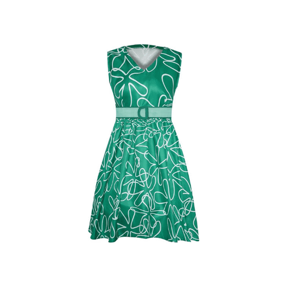 JOYEAR Green Cosplay Dress for Halloween & Role-Playing, Silk Fabric