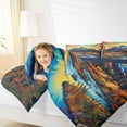 thumbnail image 4 of Homewish Natural Scenery Bedding Comforter Set,Snow Mountain Pattern Twin Comforter Sets,Modern Art Bedding Set For Adults,Breathable Home Decor Reversible,2-Piece, 4 of 8