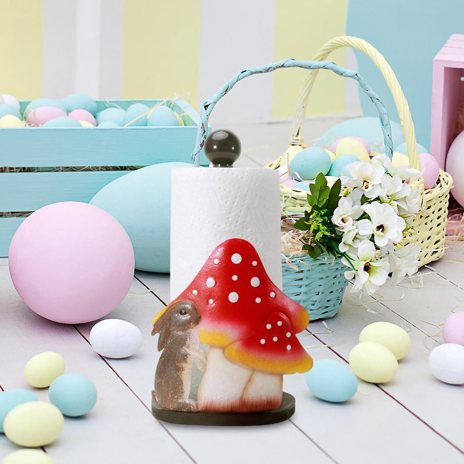 Fiocias Countertop Paper Towel Holder Desktop Ornament Easter Decoration Modern Standing