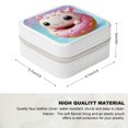 thumbnail image 2 of ZFLMY Cute Creature Donut Travel Jewelry Box for Mother's Day Gifts, Compact Size Necklace, Ring, Earring Organizer White, 2 of 5
